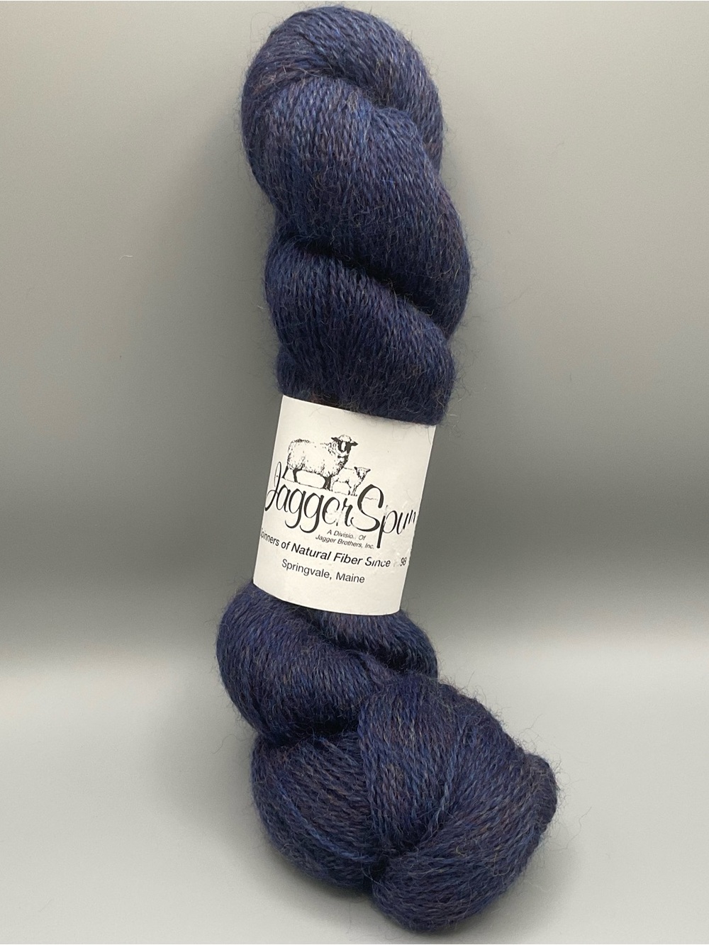 1 Hank Jagger Spun Fingering Yarn 100% wool 100grams 498 Yards Midnight Blue